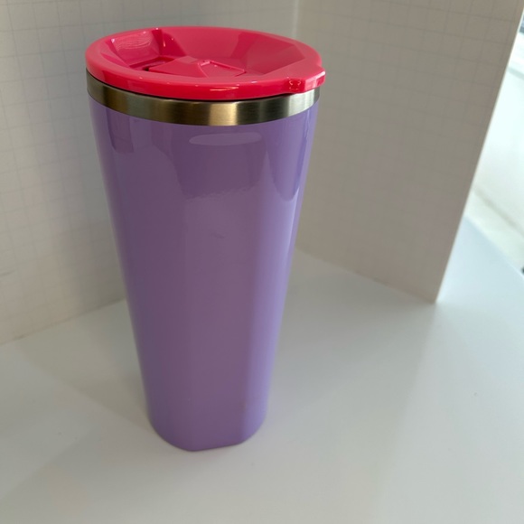 Discontinued Color “Lilac” Corkcicle 24oz. Tumbler with Neon Pink Lid - Picture 2 of 6